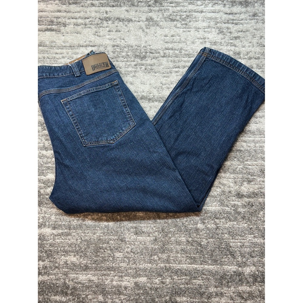 Duluth Trading Co Flex Ballroom Jeans Mens 40x30 Blue Straight Leg Denim